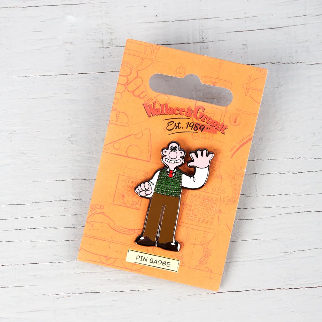 Aardman Character Enamel Wallace & Gromit, Morph and Shaun the Sheep Pin Badges