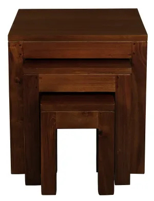 Amsterdam Nesting Table - Set of 3 (Mahogany)