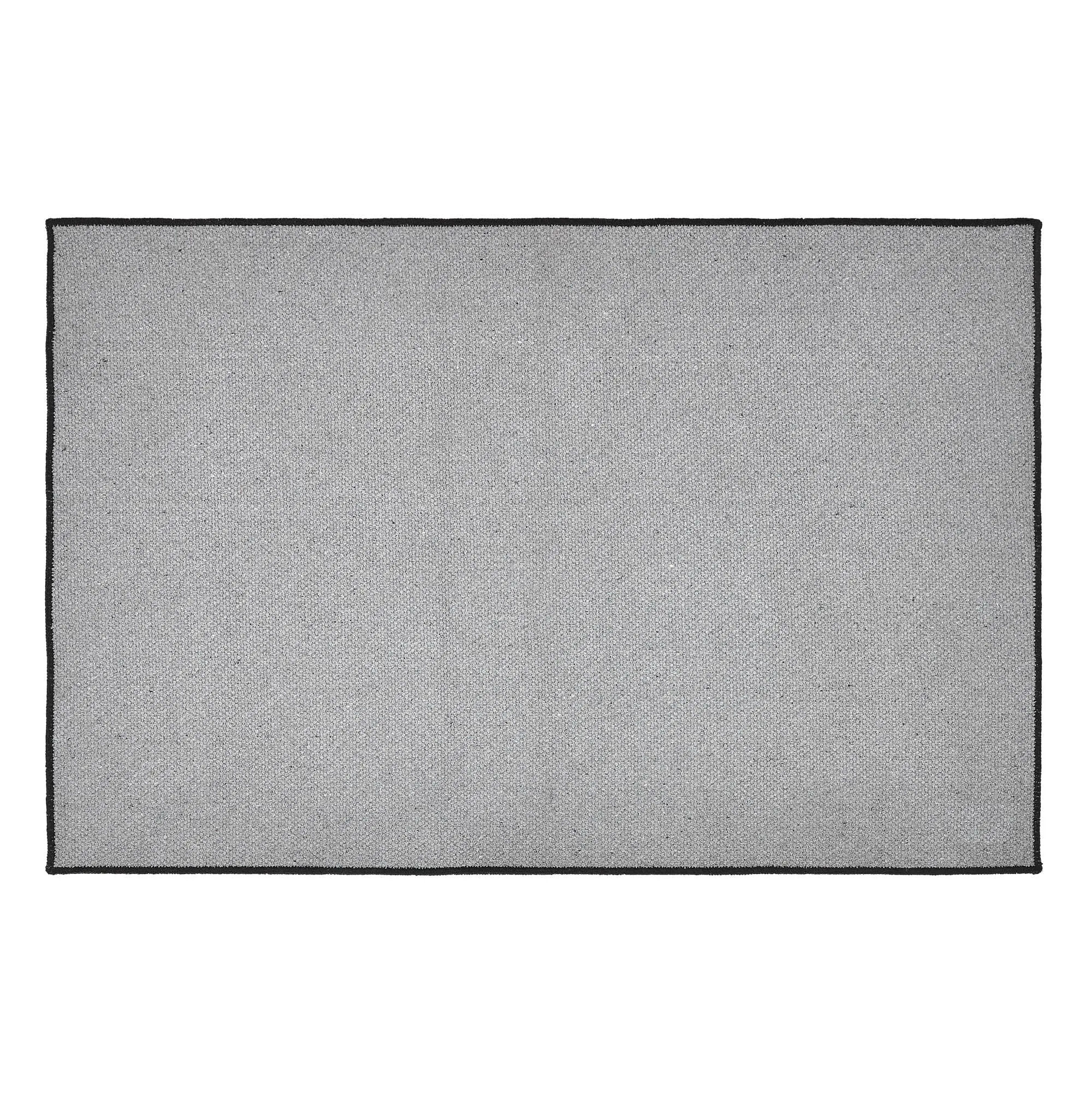 Annie Buffalo Check Black Polyester Rug Rect 24x36