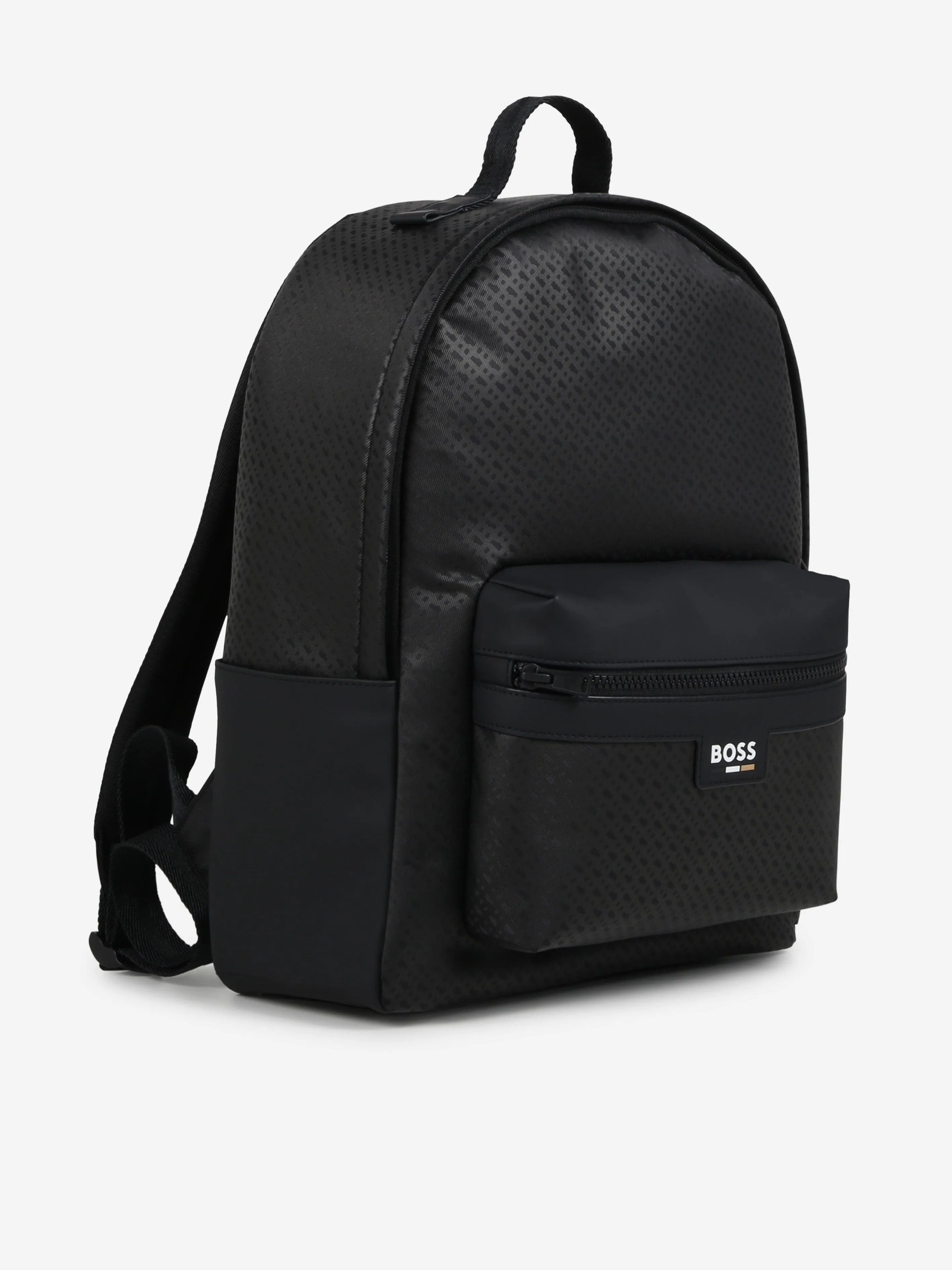 BOSS Boys Monogram Backpack in Black (38.5cm)