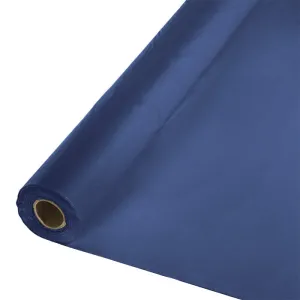 Bulk Navy Plastic Banquet Table Roll 100 ft x 40 inch