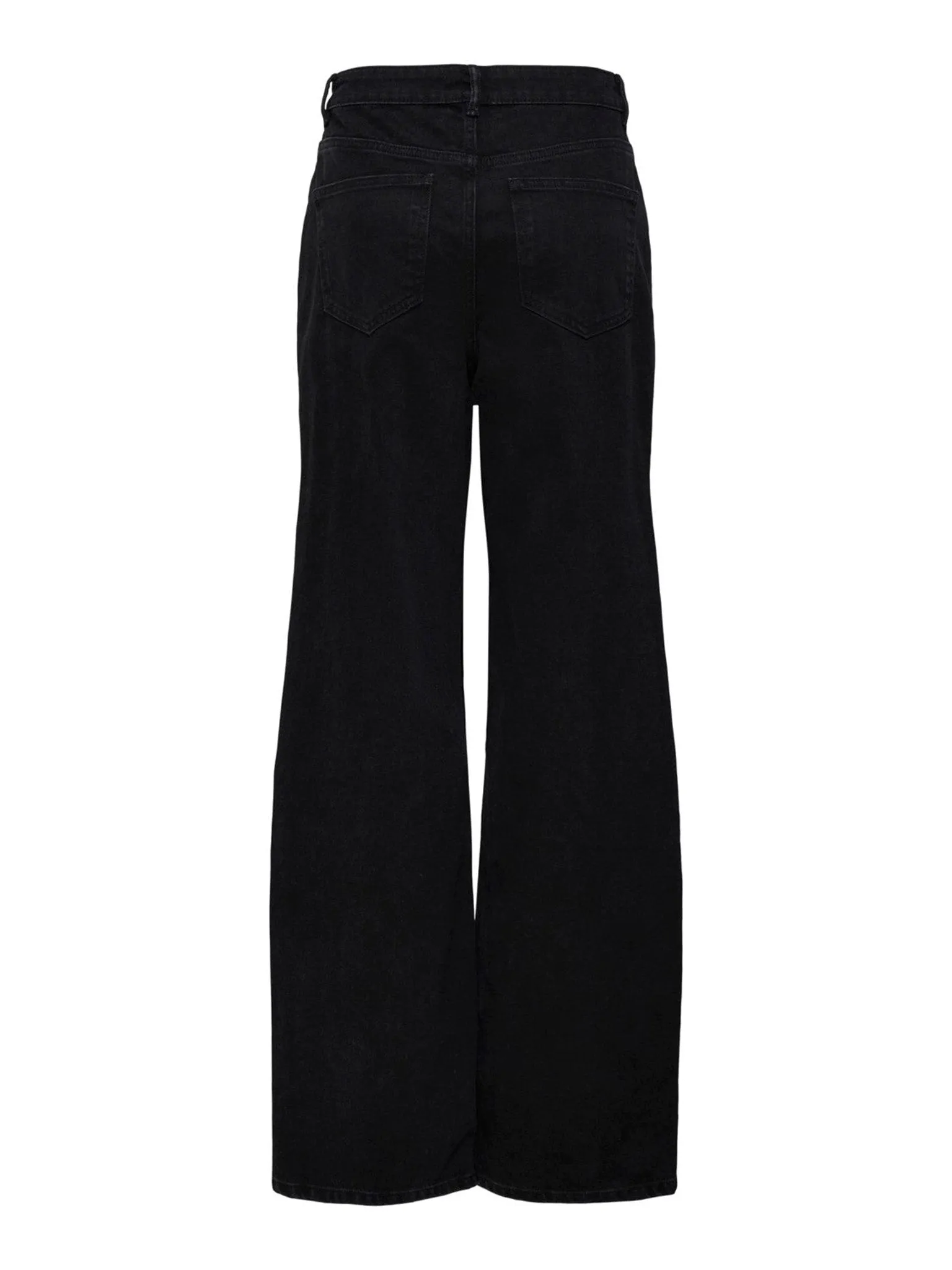 Camille Wide Leg Jeans - Black Denim