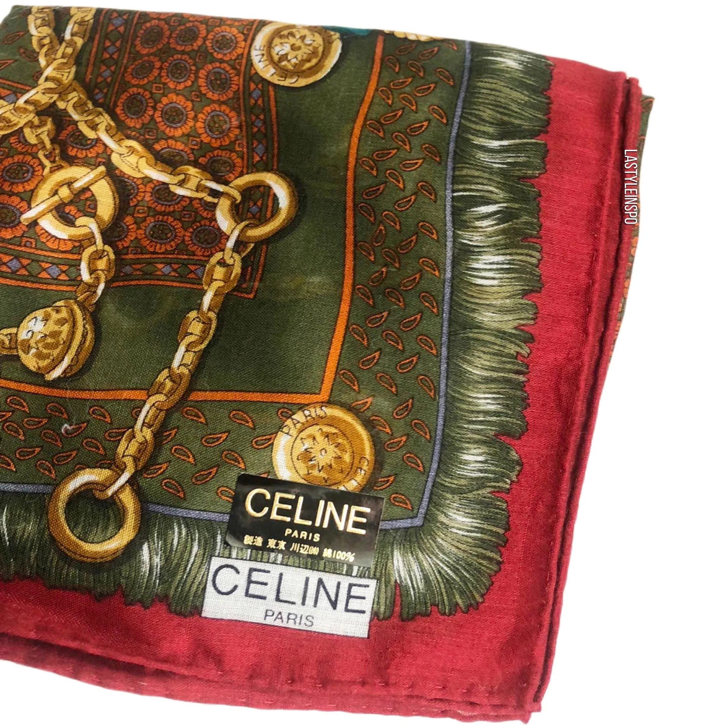 CELINE Paris Bandana Gold Chains OS