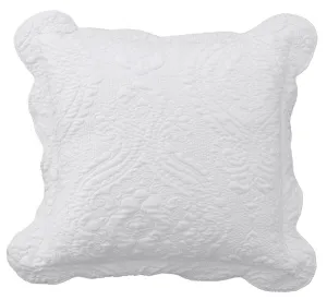 Cordelia White Coordinate Cushion 43 x 43cm by Bianca