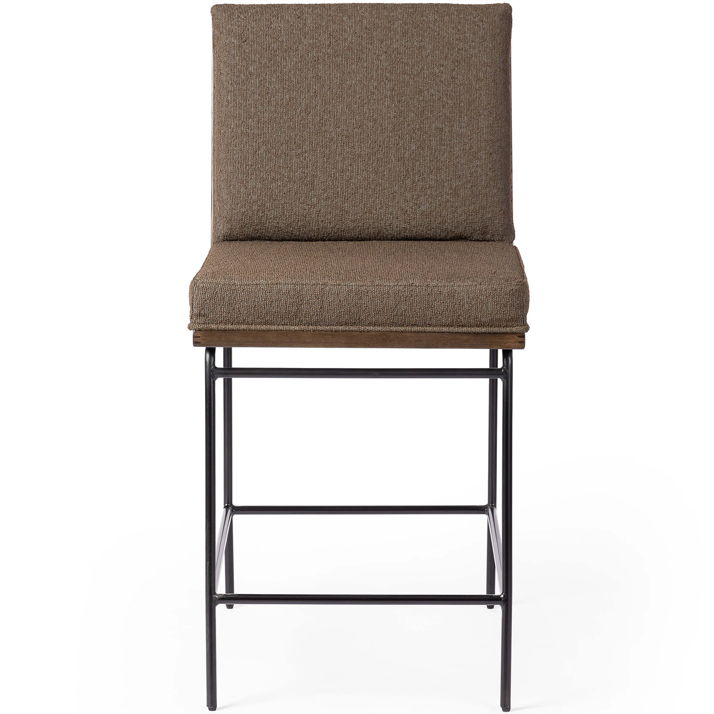 Crete Counter Stool, Fiqa Boucle Cocoa