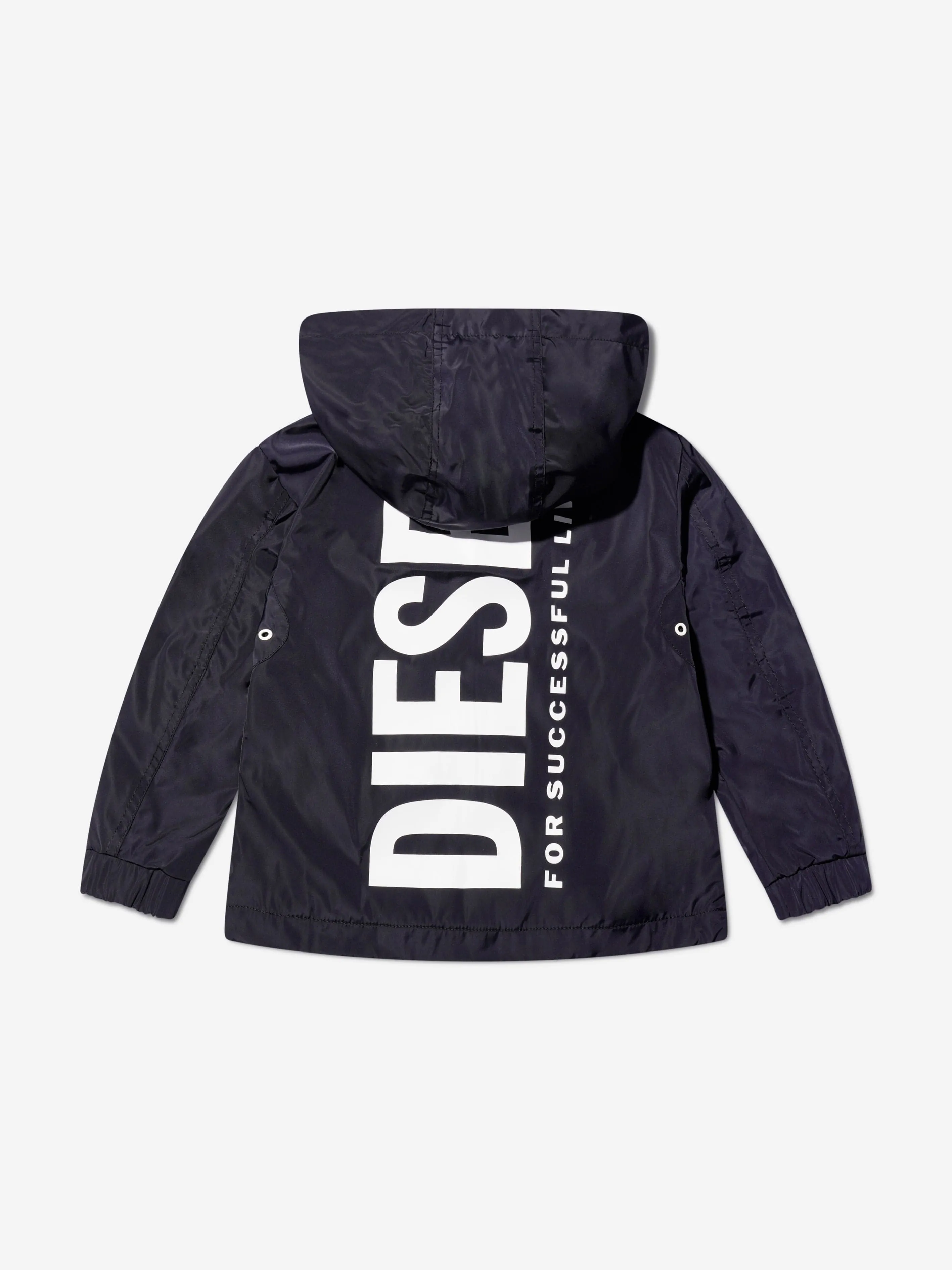 Diesel Kids Zip Up Jacket in Black