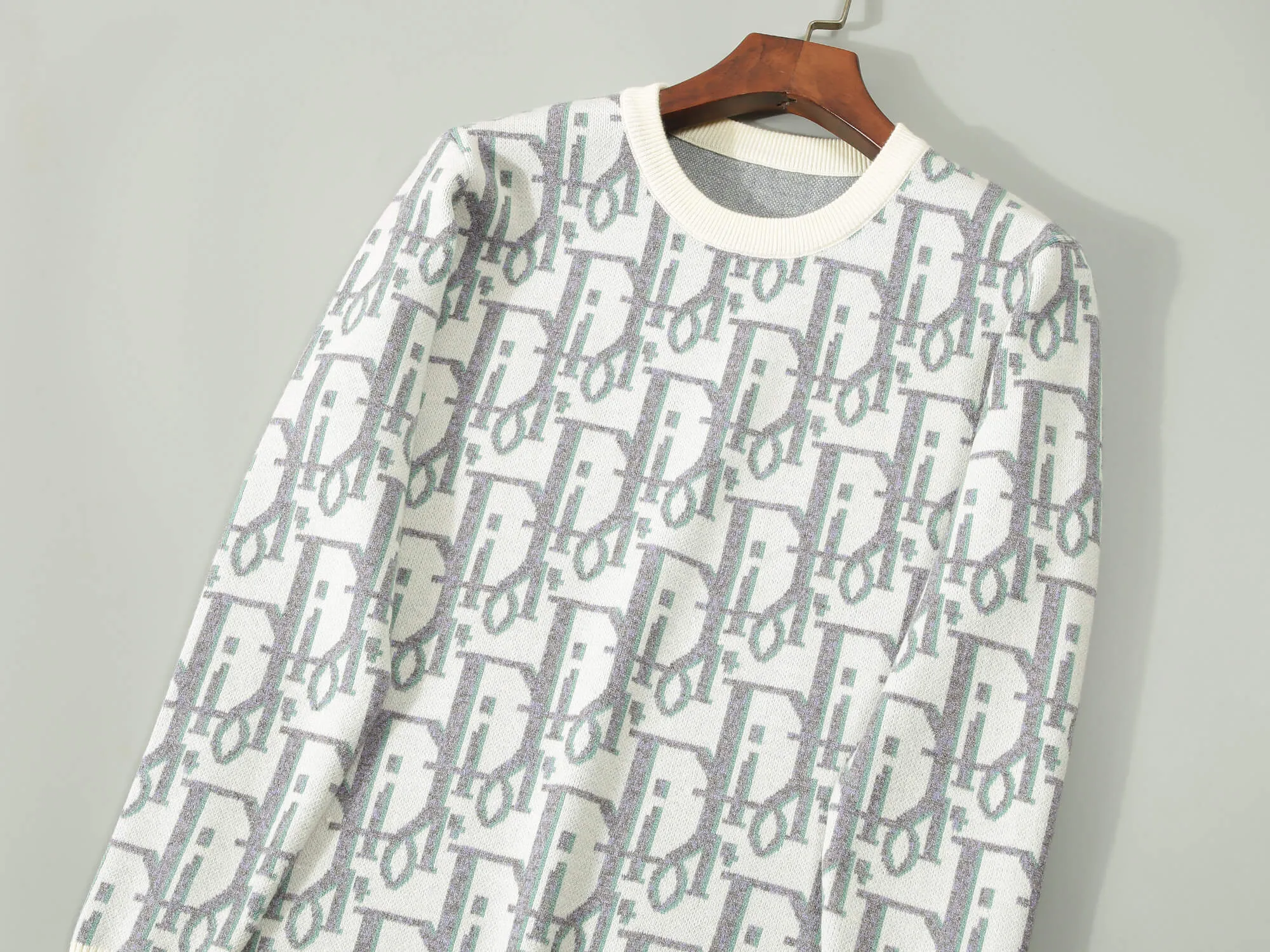 Dior Oblique motif Cream Sweater