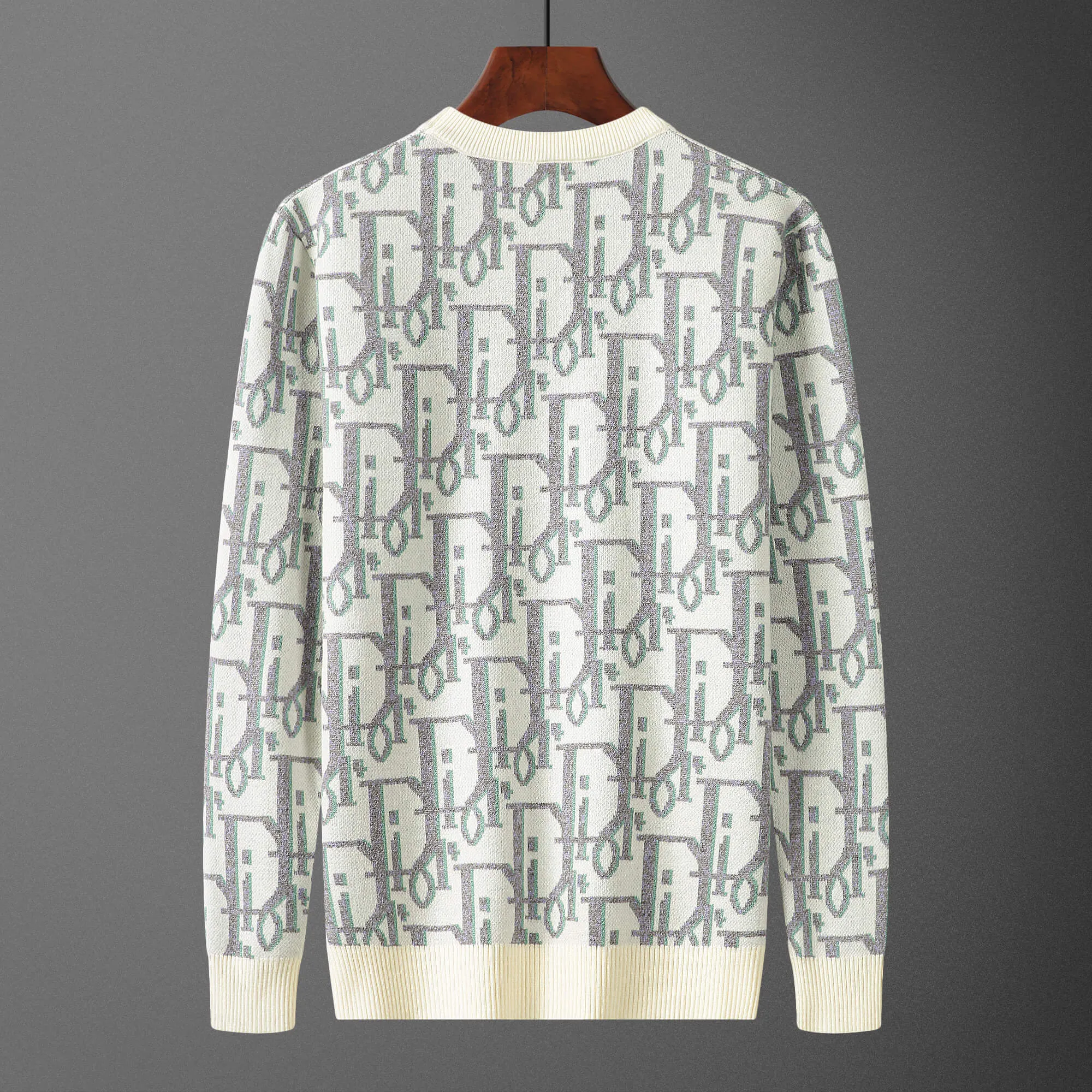 Dior Oblique motif Cream Sweater