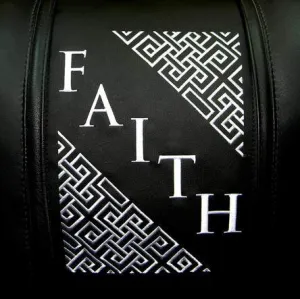 Faith Deco Diagonal Silver Logo Panel