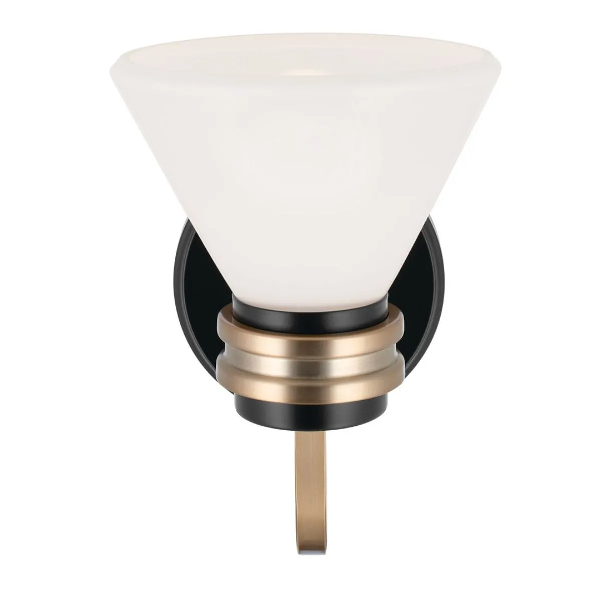 Farum 10 in. Armed Sconce Black Finish