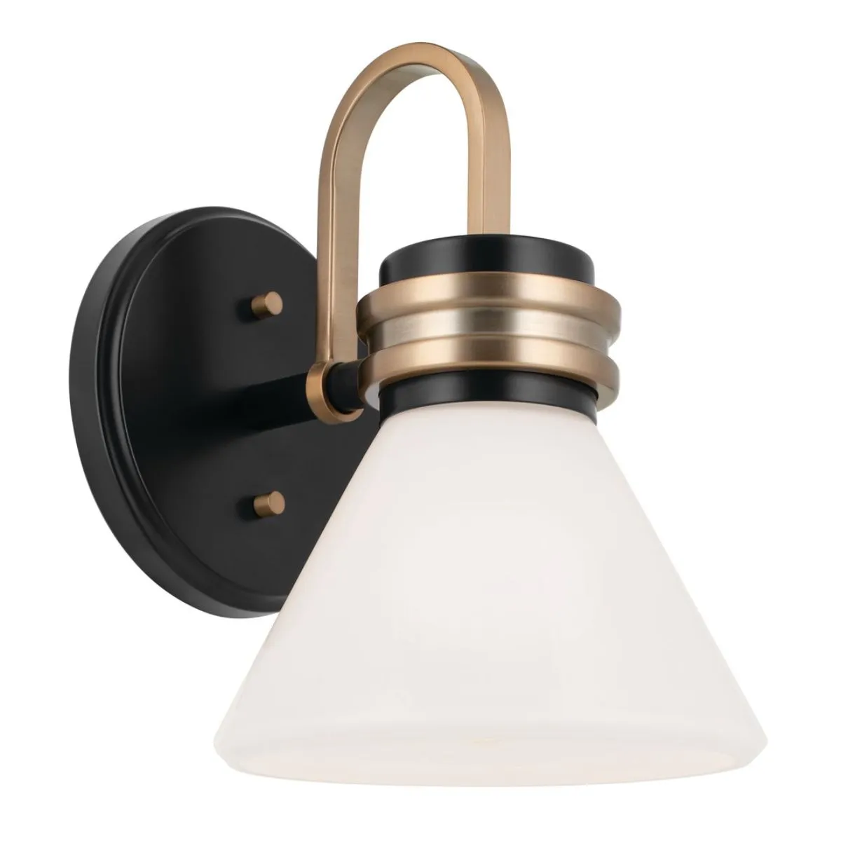 Farum 10 in. Armed Sconce Black Finish