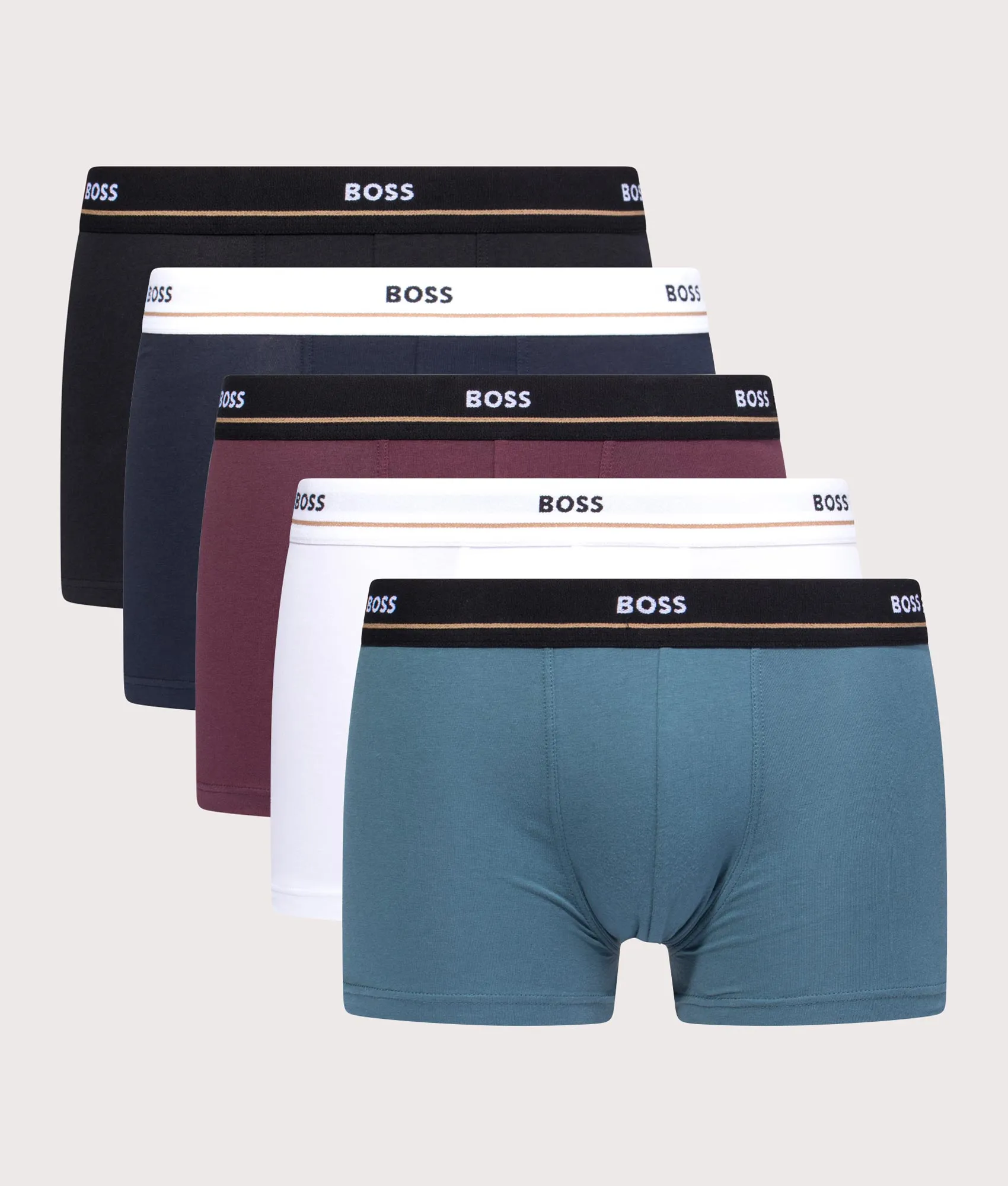 Five Pack of Regular Fit Essential Trunks