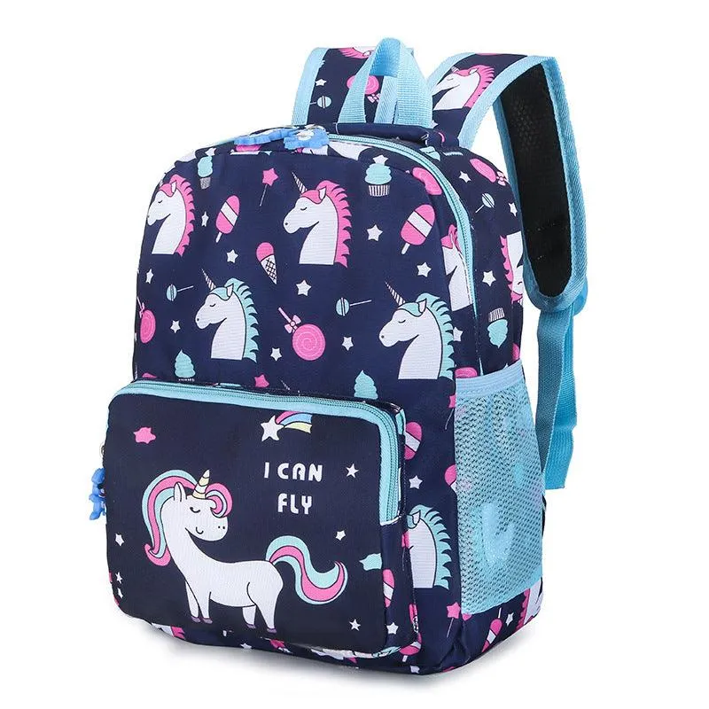 Flying Unicorn Backpack - Dark Blue