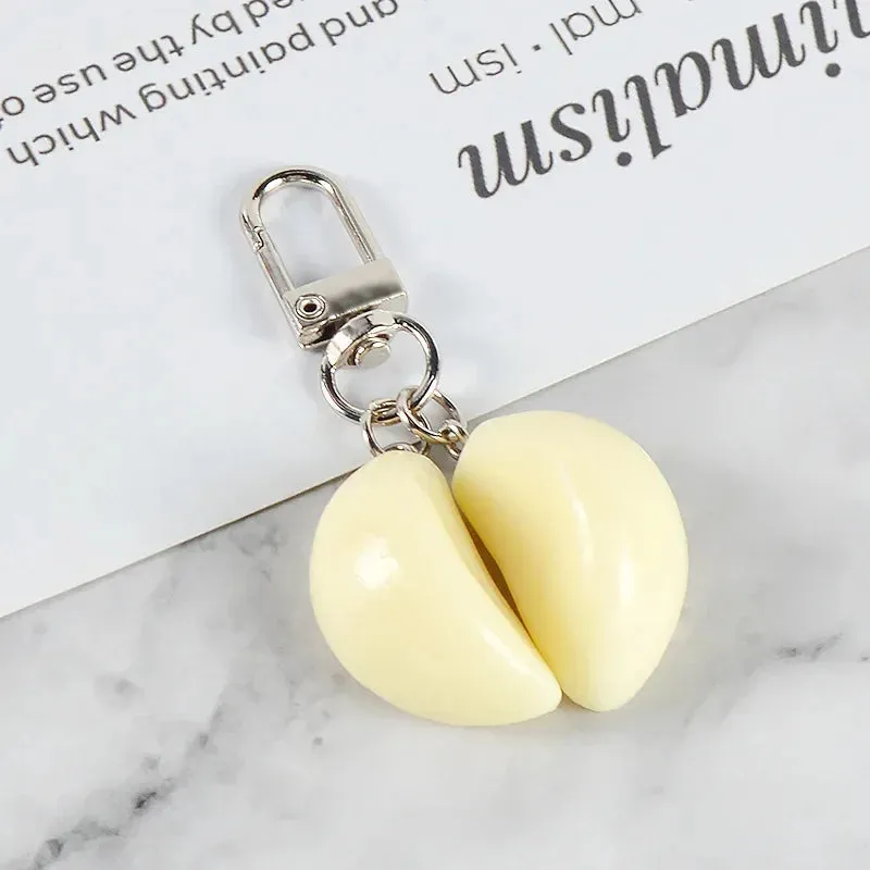 Garlic Pendant Unique Keychain