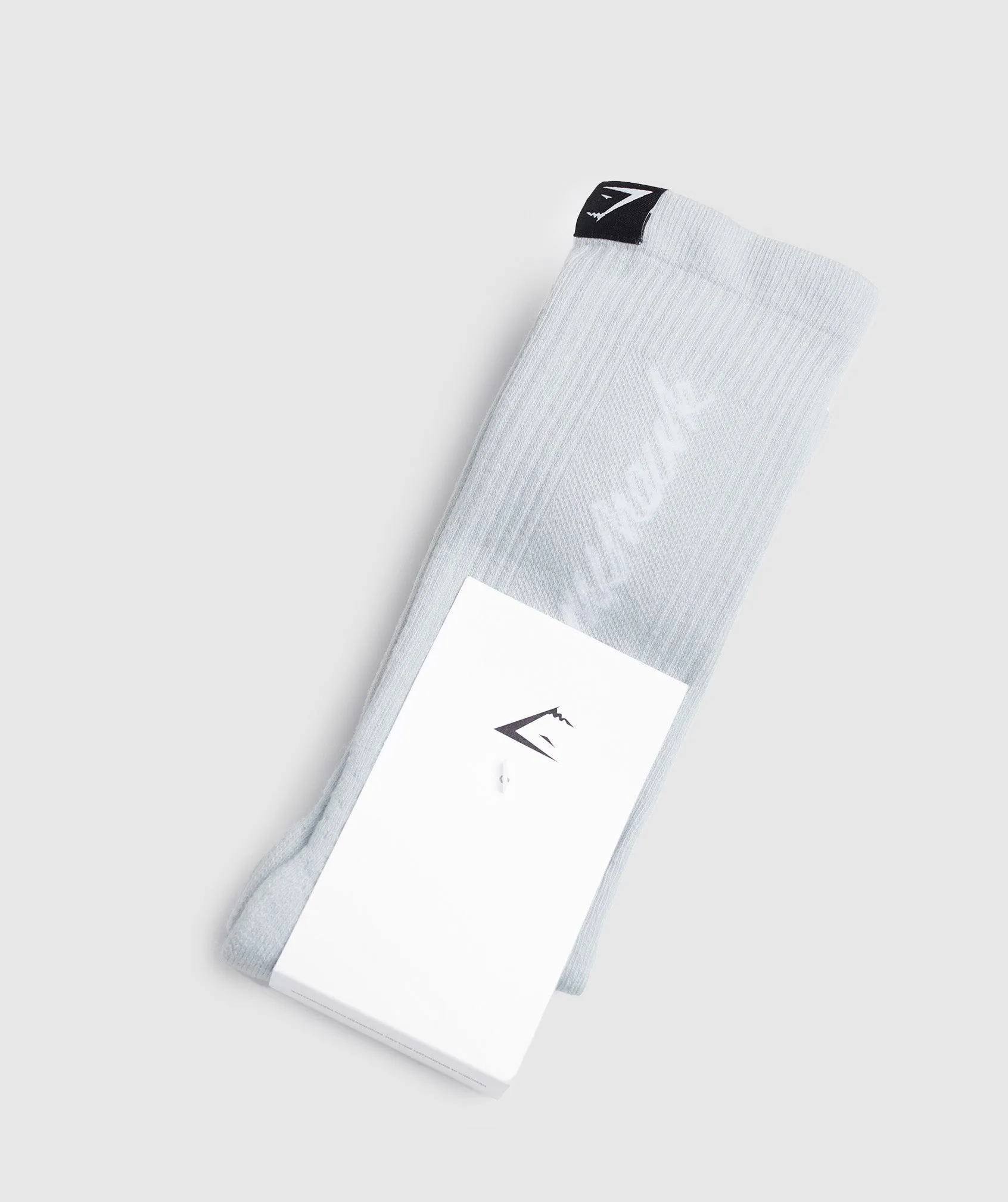 Gymshark Handwriting Sock - River Stone Grey/White