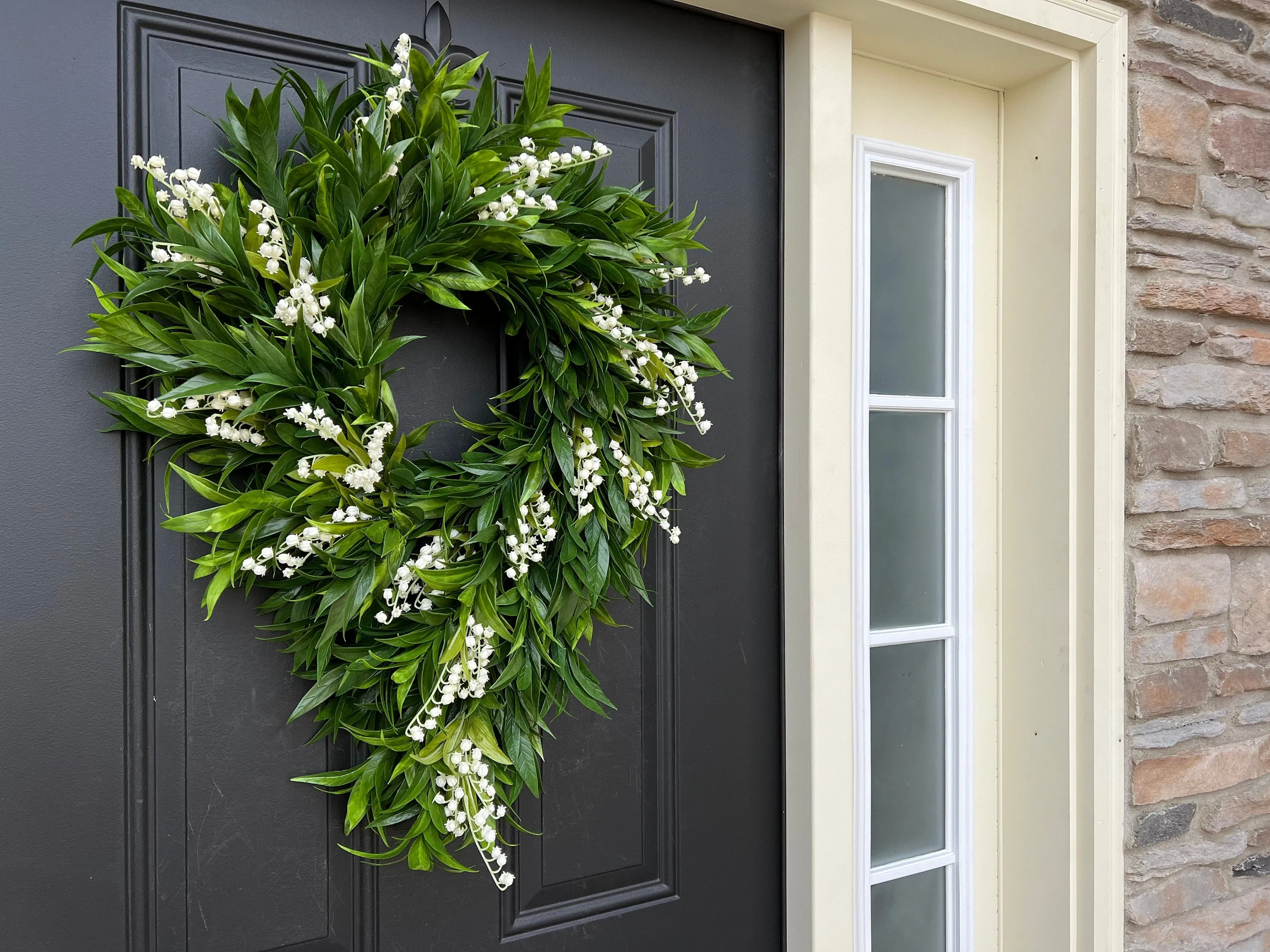 Lily of the Valley Cascading Wreath