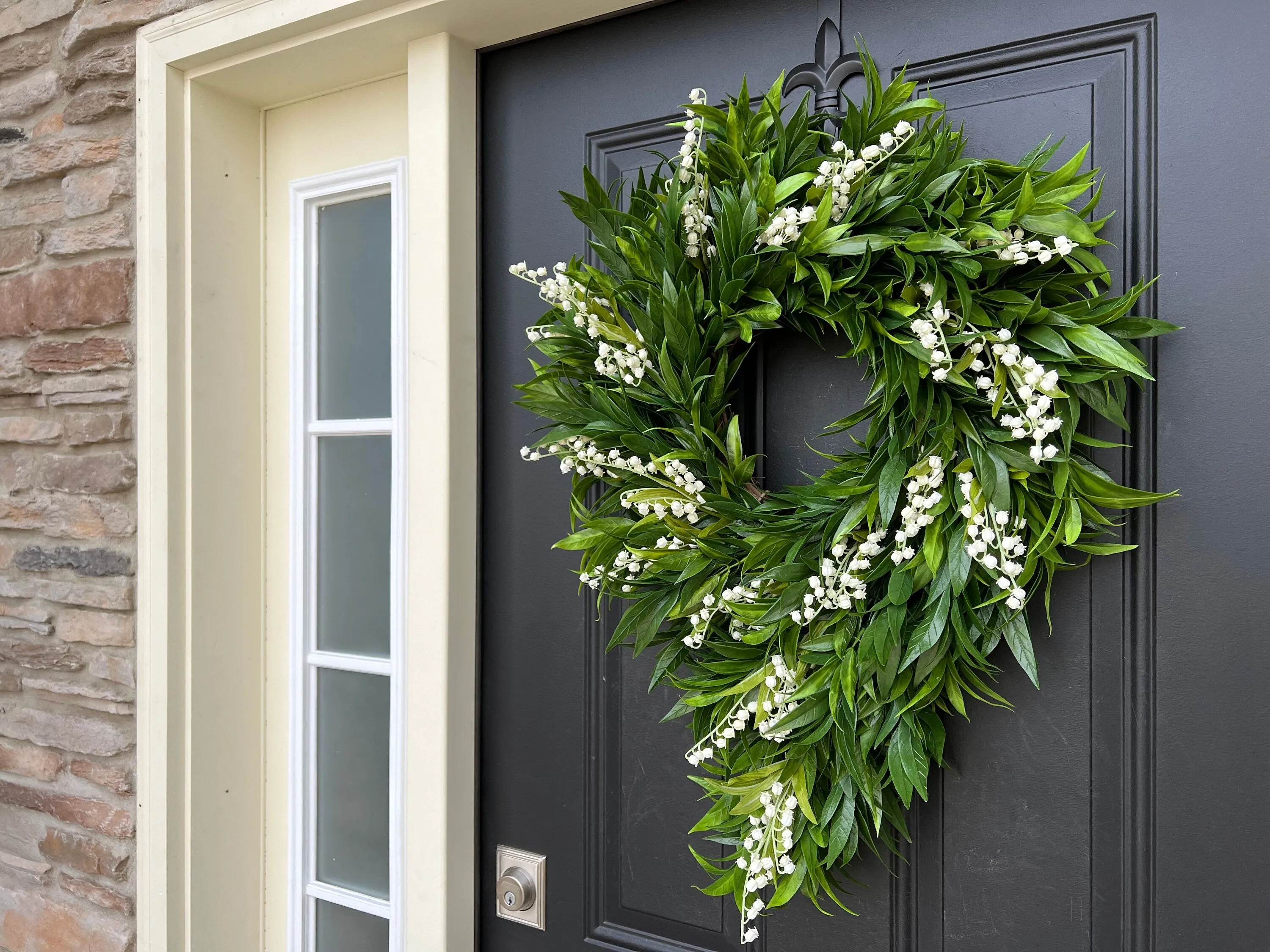 Lily of the Valley Cascading Wreath