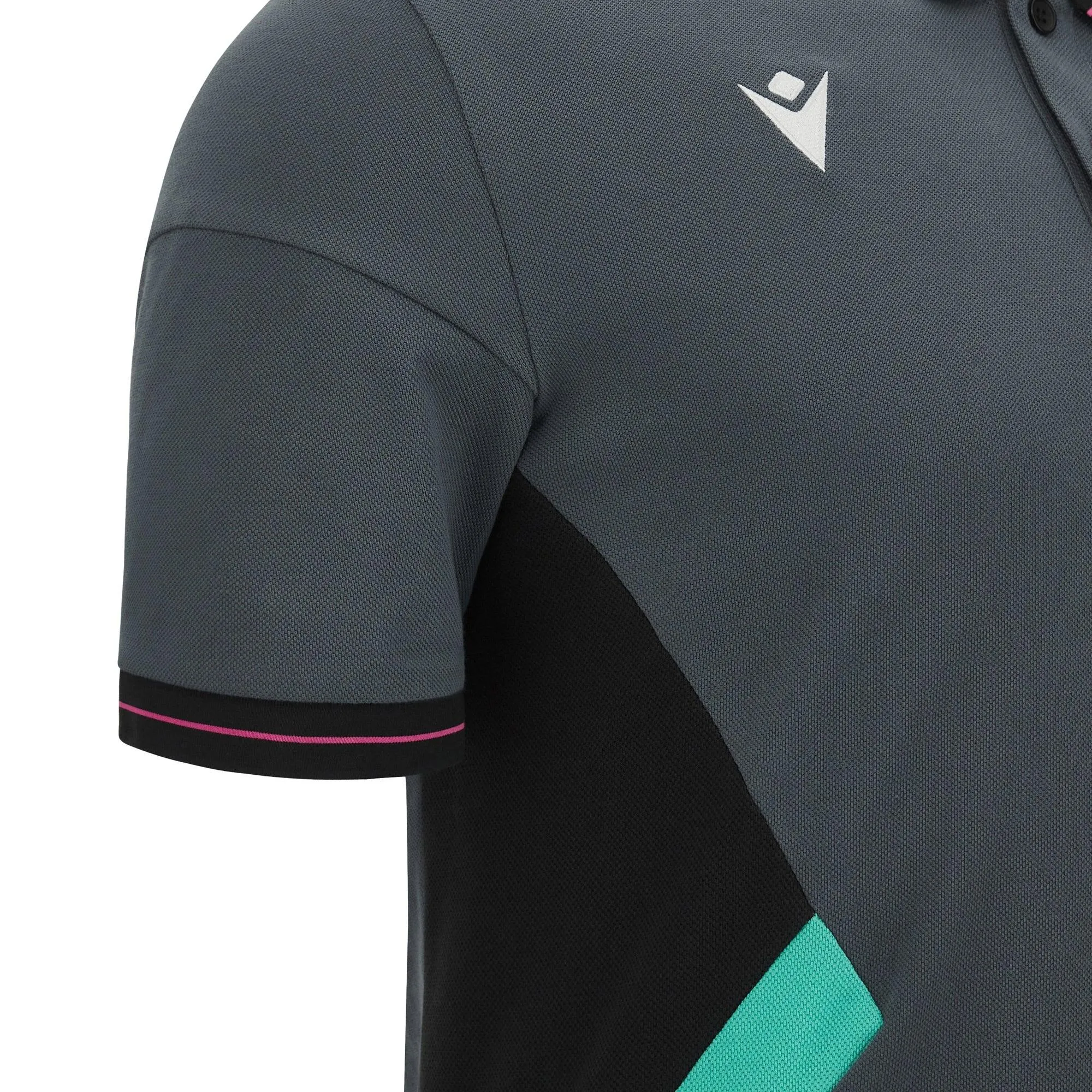 Macron Ospreys Rugby Mens Travel Rugby Fit Polo