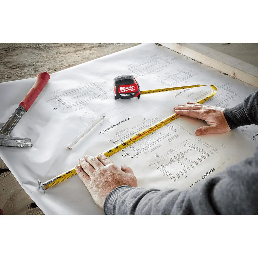 Milwaukee 25 ft. Compact Magnetic Tape Measure