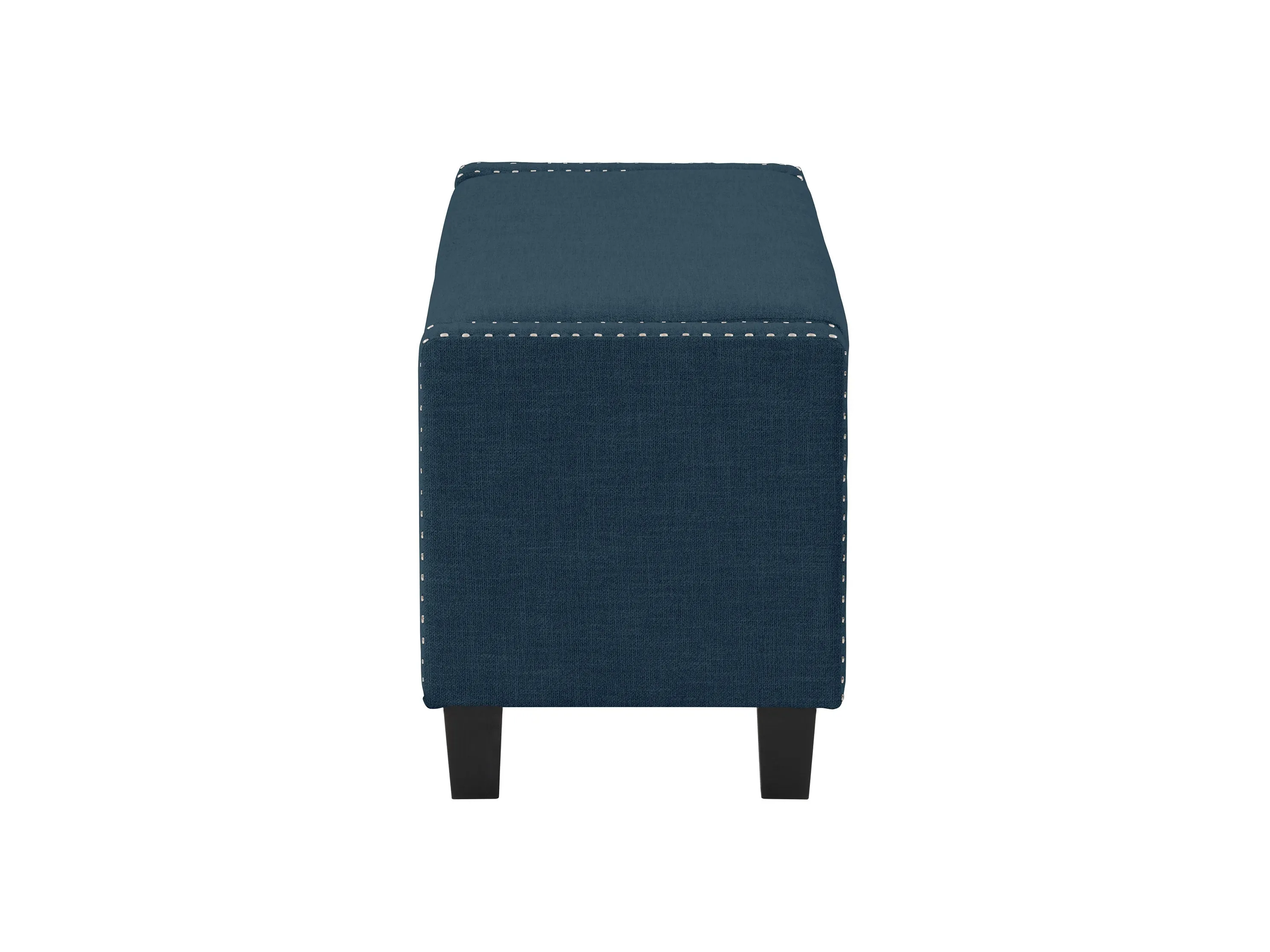 Navy Blue Storage Ottoman