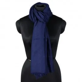 Navy Blue  Woolen Stole