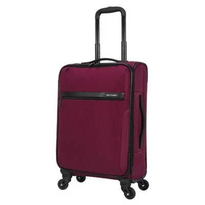 New - Skyline Softside Carry On Spinner Suitcase - Tawny Port