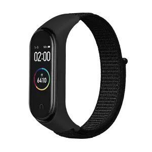 Nylon Wristband Strap for Mi Band 6/5/4/3 - Black