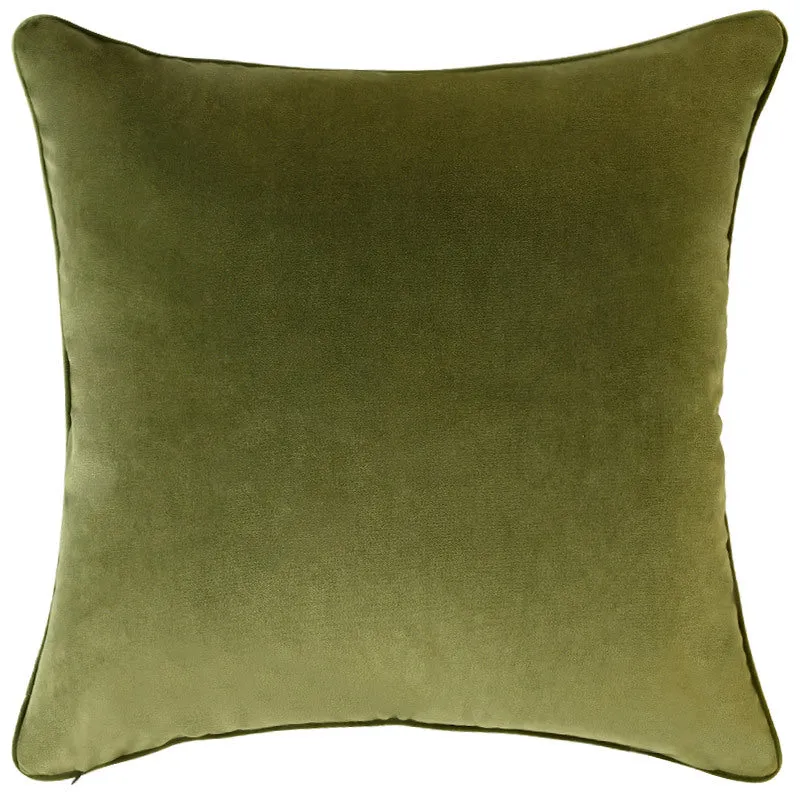 Olive Green Boucle Cushion 60x60cm