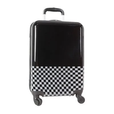 Open Box - Crckt Kids' Hardside Carry On Spinner Suitcase - Black/Gray