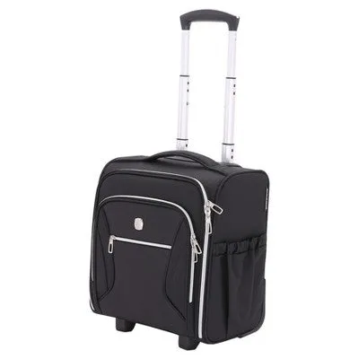 Open Box - SWISSGEAR Checklite 16" Carry On Underseat Suitcase - Black