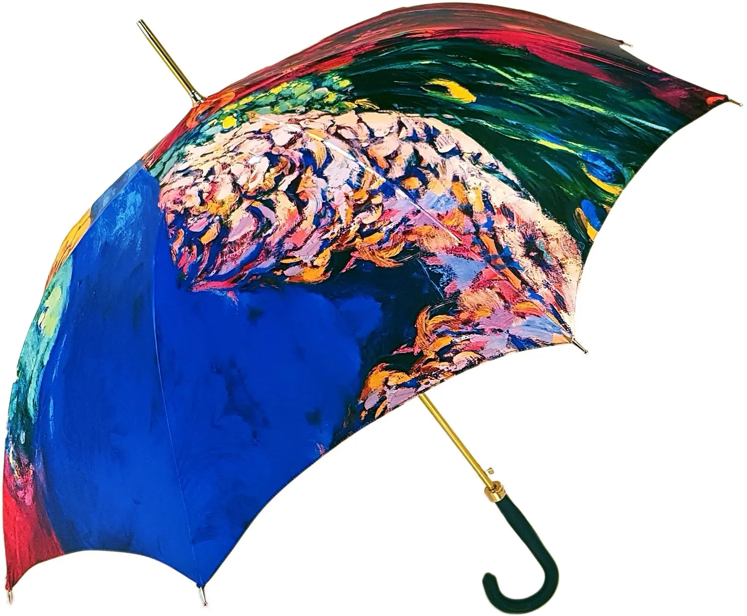 Peacock Painted Umbrella