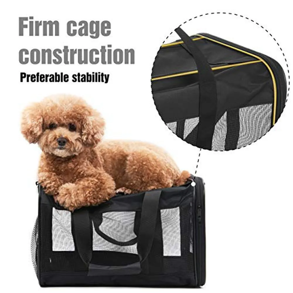 Pet Travel Carrier Soft Sided Portable Bag-M