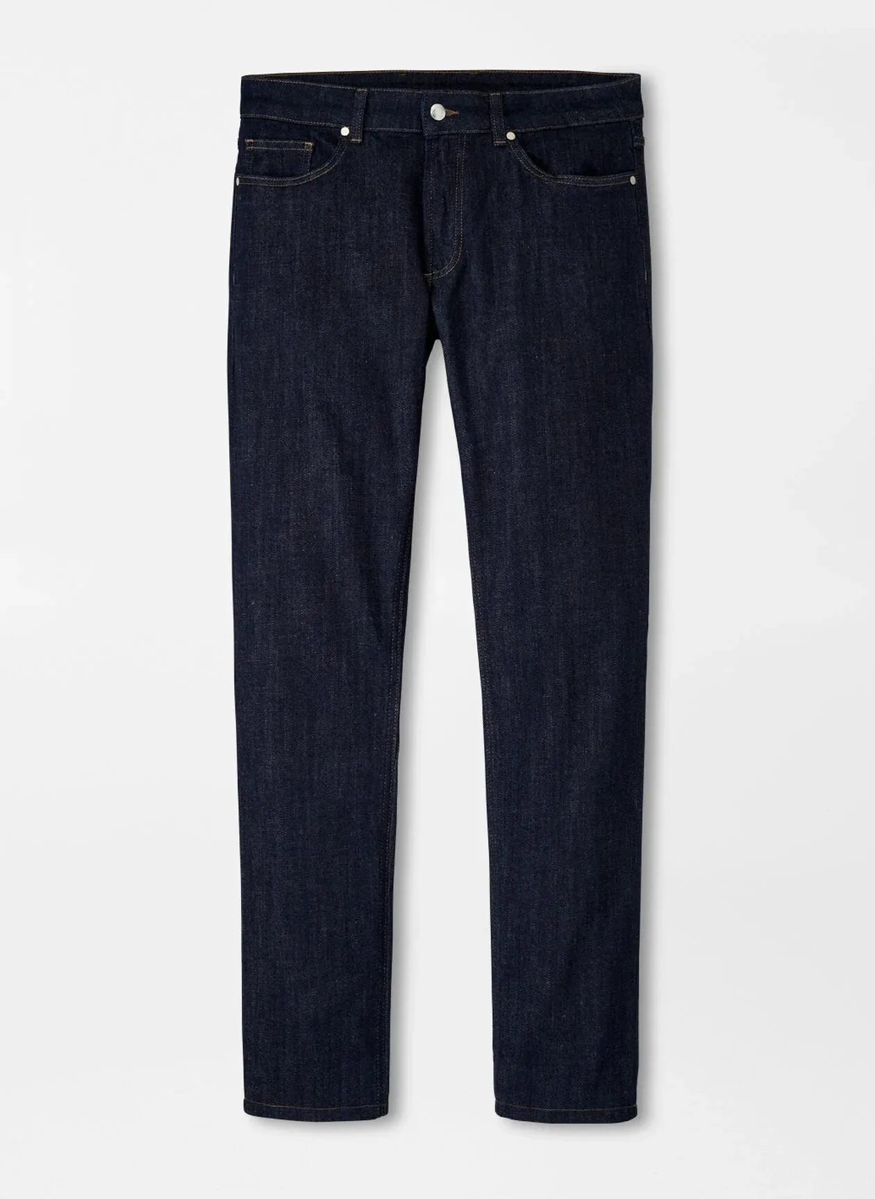 Peter Millar Vintage Washed Five-Pocket Denim-Dark Indigo