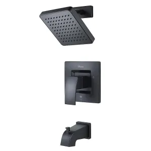 Pfister LG89-8DFB Kenzo 1-Handle Tub & Shower Trim Kit in Matte Black