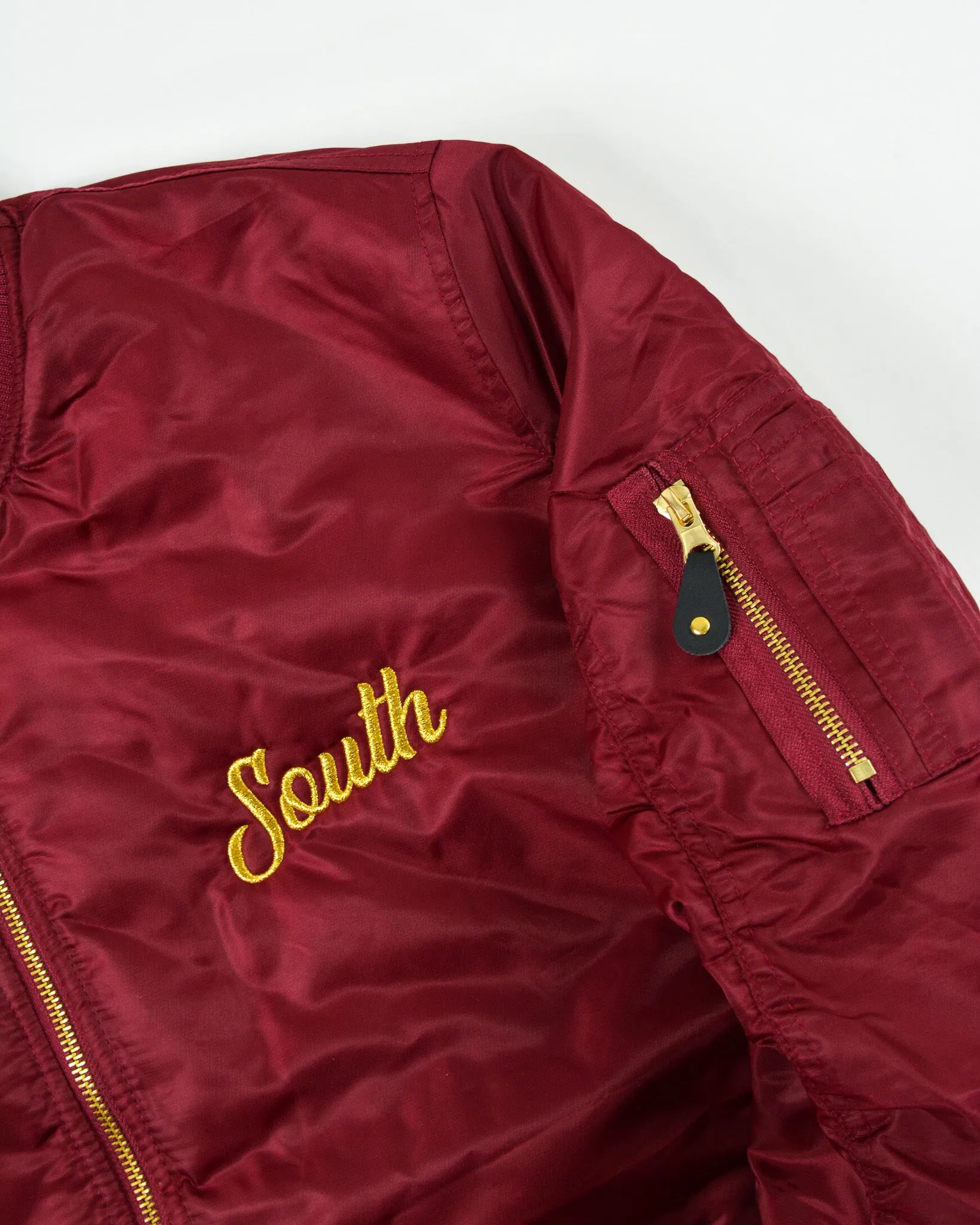 Premium South Bomber Jacket - Merlot