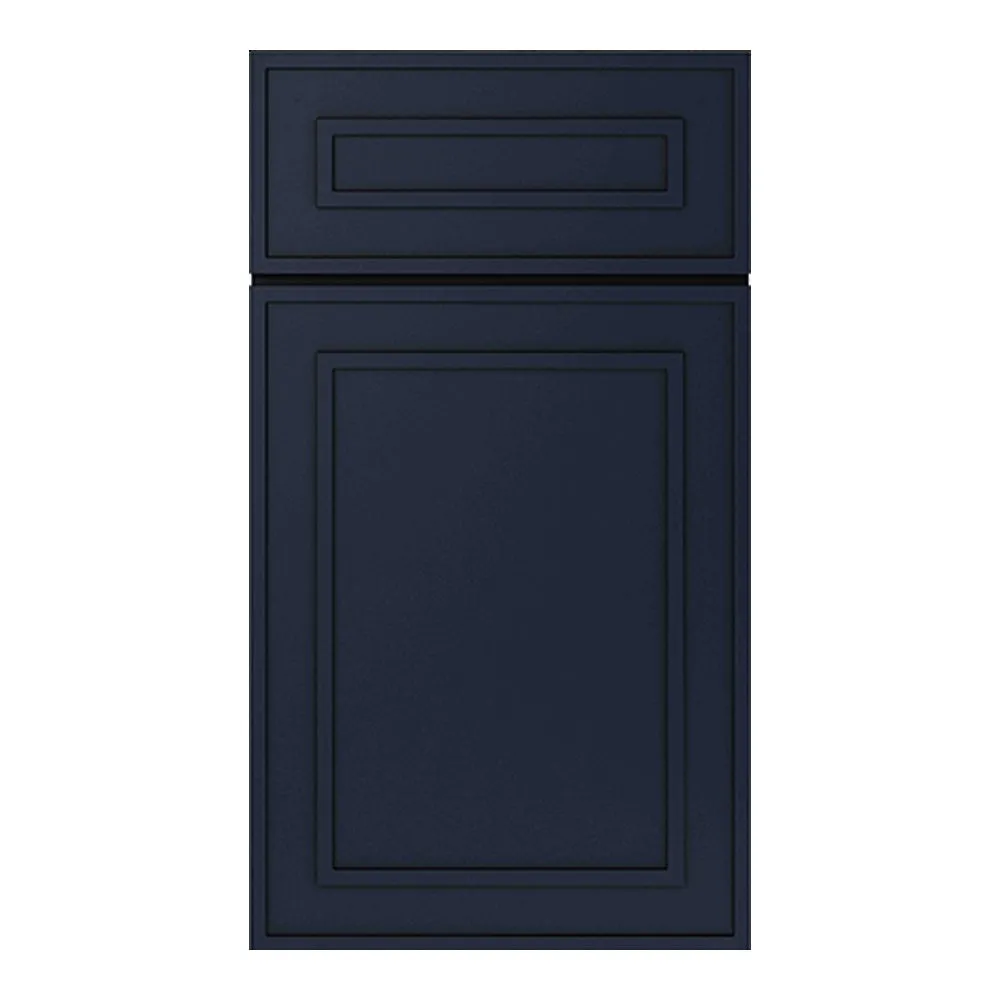 RTA - Elegant Shaker Navy - Valance Panel Arch Style - 48"W x 5"H x 0.75"D