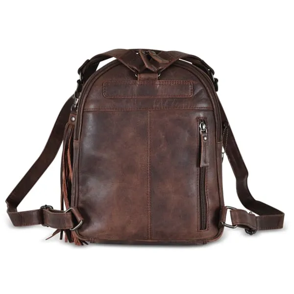 Sawyer Lockable Leather Backpack