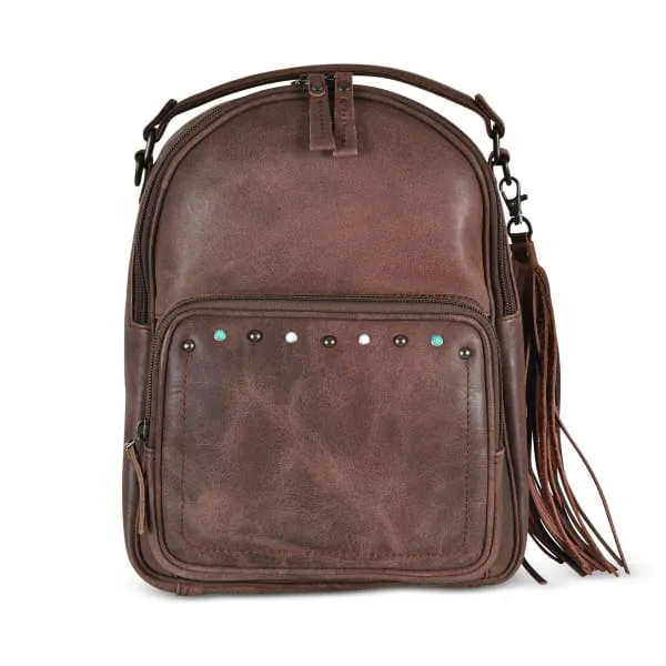 Sawyer Lockable Leather Backpack