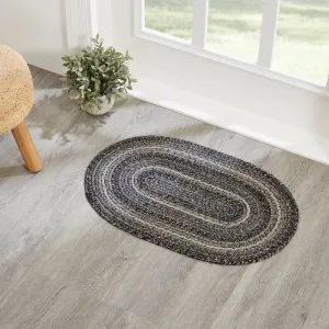 Sawyer Mill Black White Jute Rug Oval 20x30