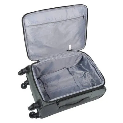 Skyline Softside Carry On Spinner Suitcase - Gray Heather