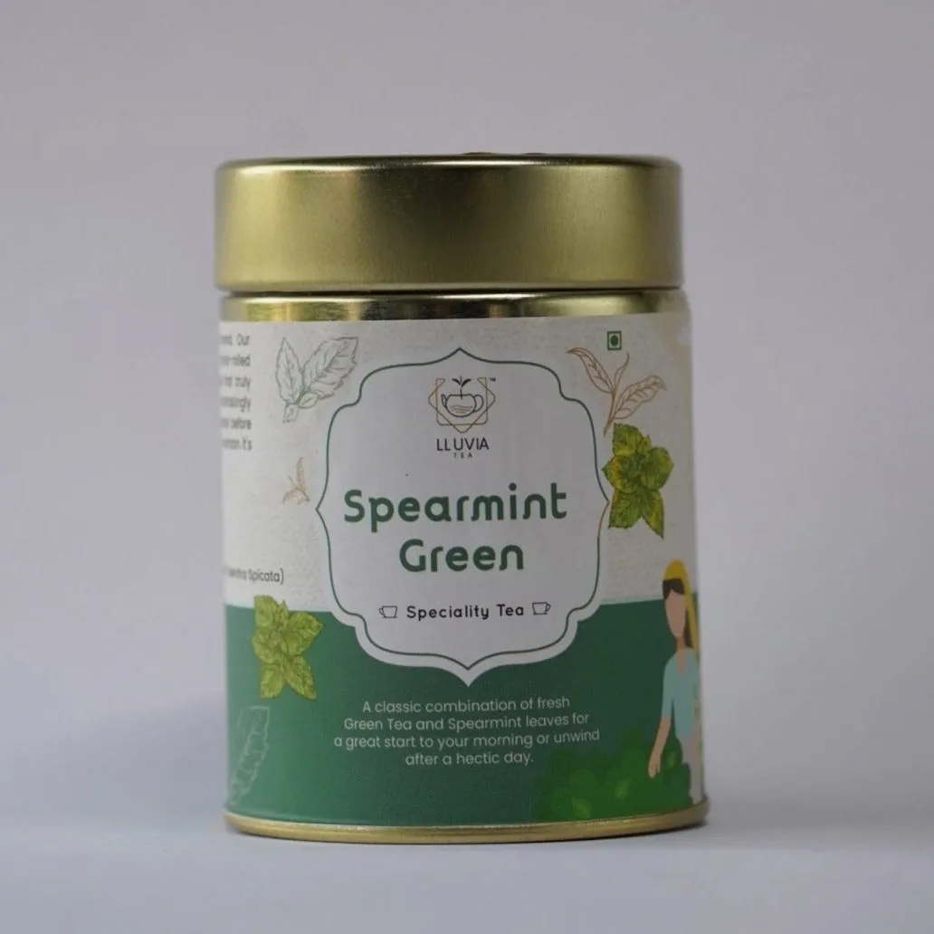 Spearmint Green Tea- Balance Hormones & Improve Digestion- 50g