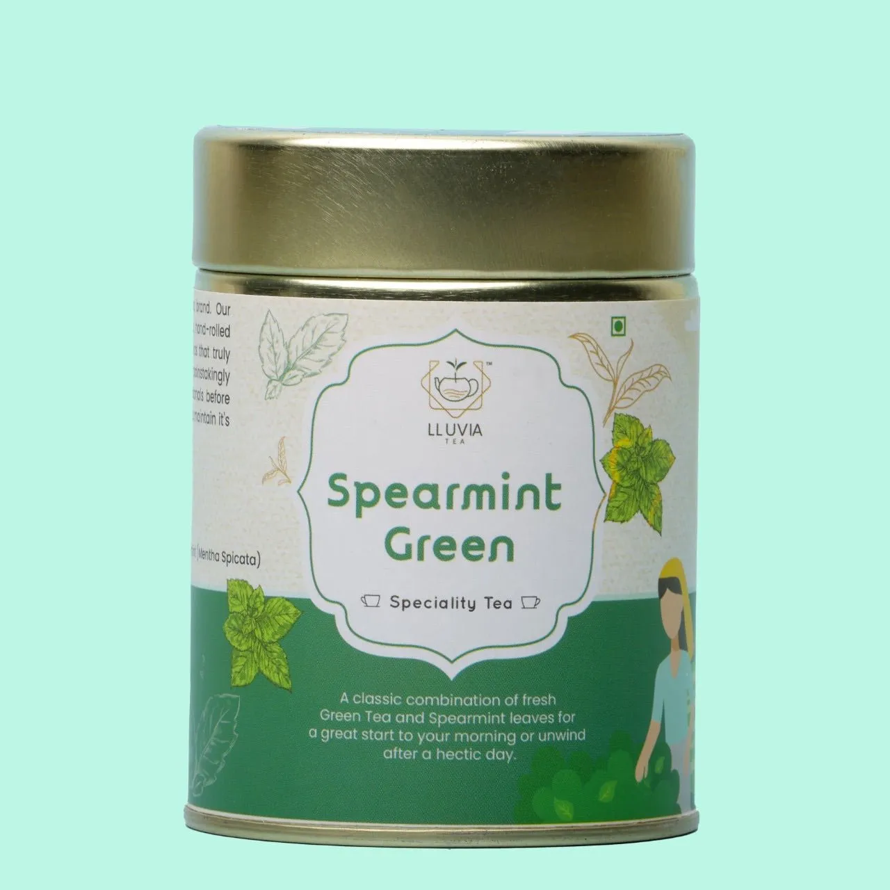 Spearmint Green Tea- Balance Hormones & Improve Digestion- 50g