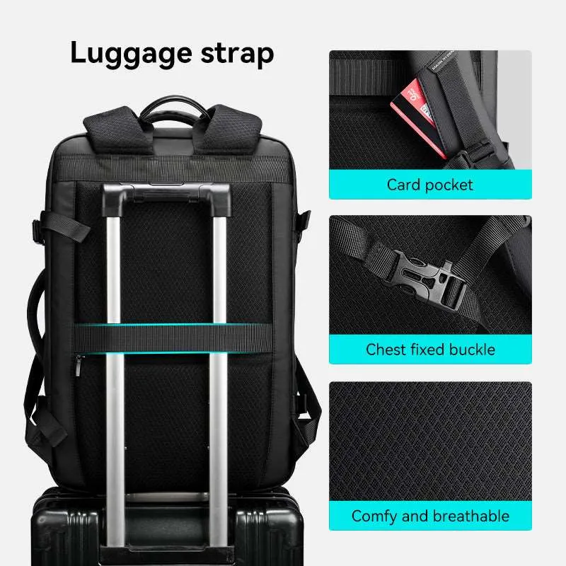 Super: Business Trips Travel College Three-layer Main Pocket Backpack 40L