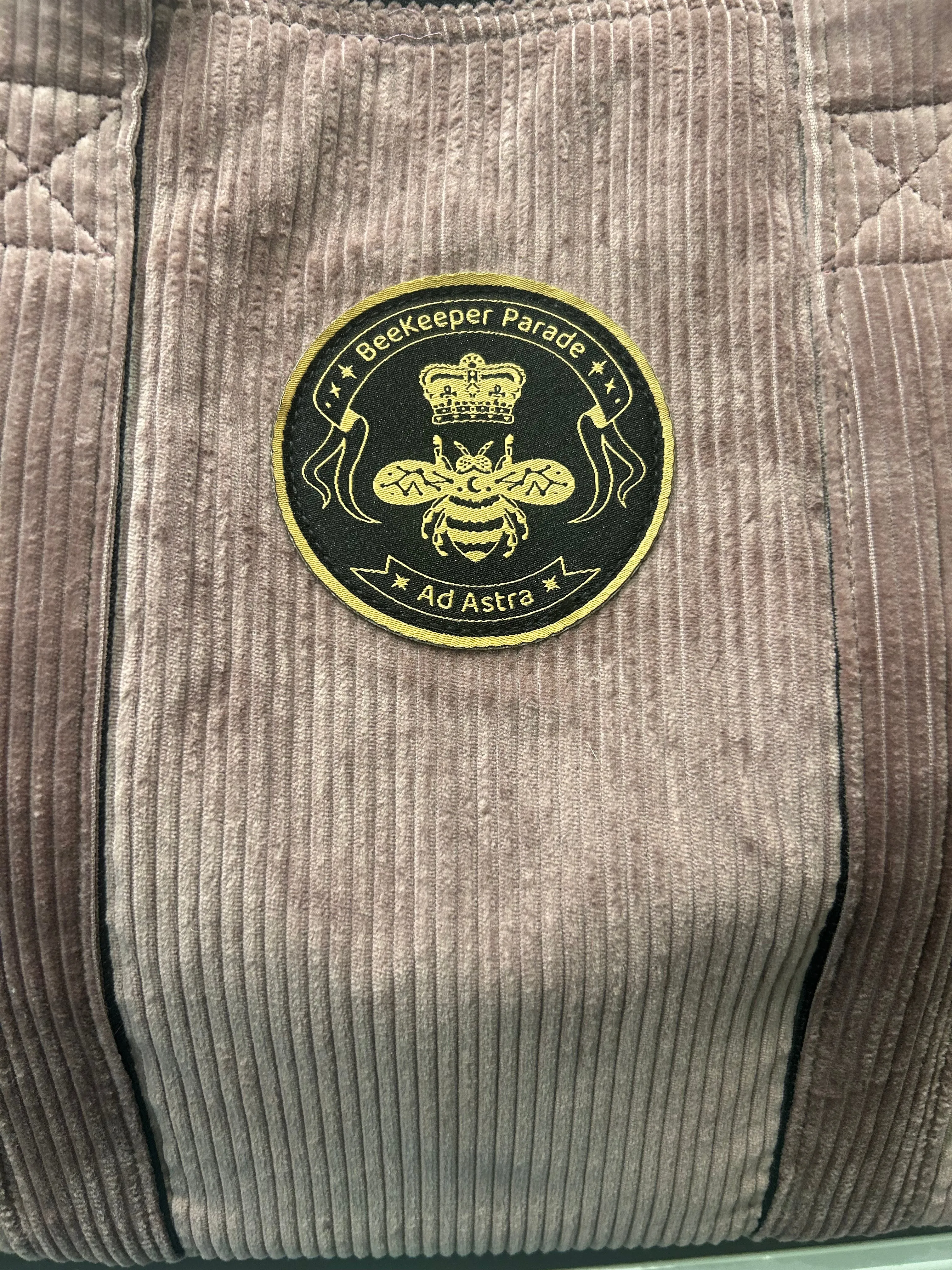 The Panda Lilac Corduroy BeeKeeper Carry-All (Black Label)