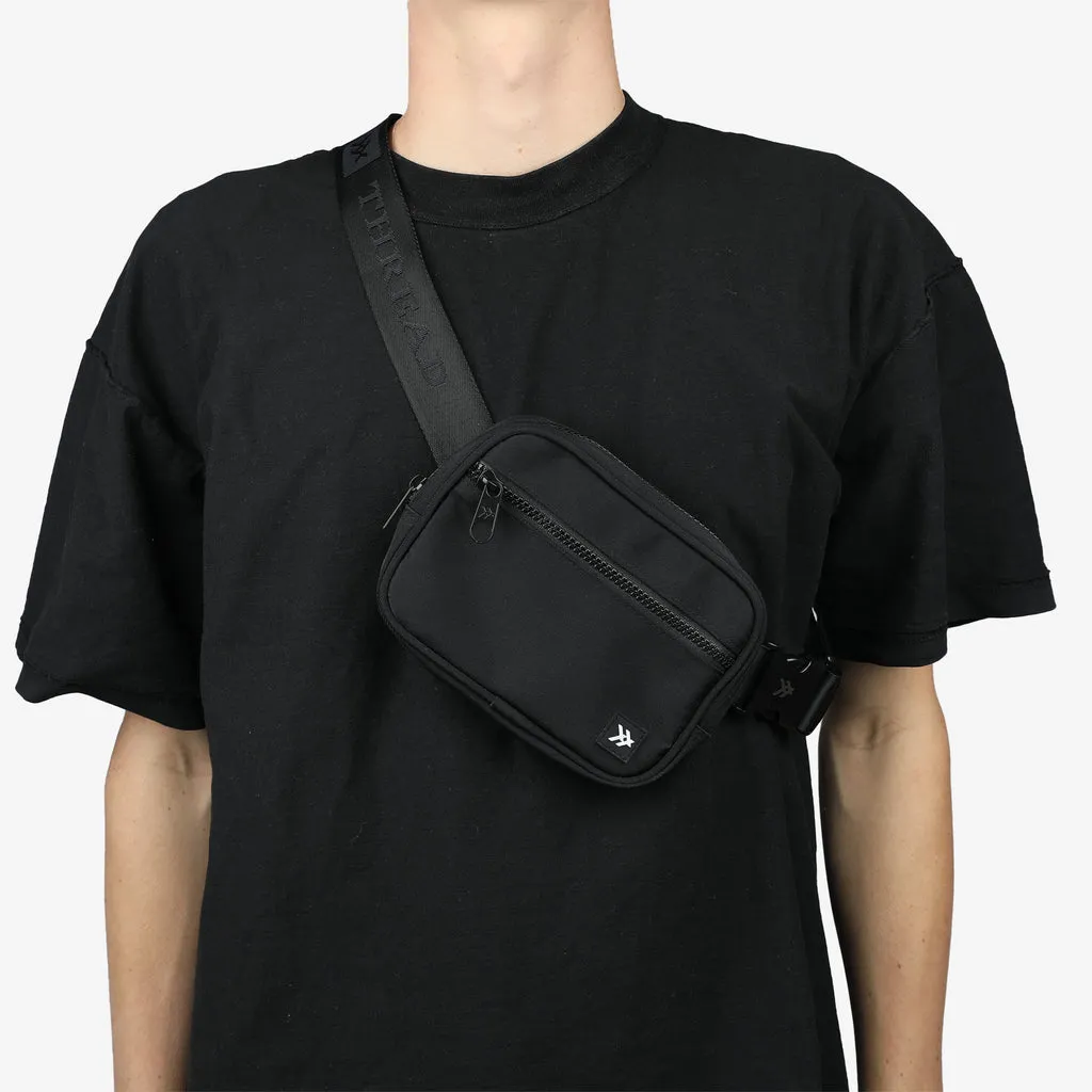 Thread Black Fanny Pack Bag - Black