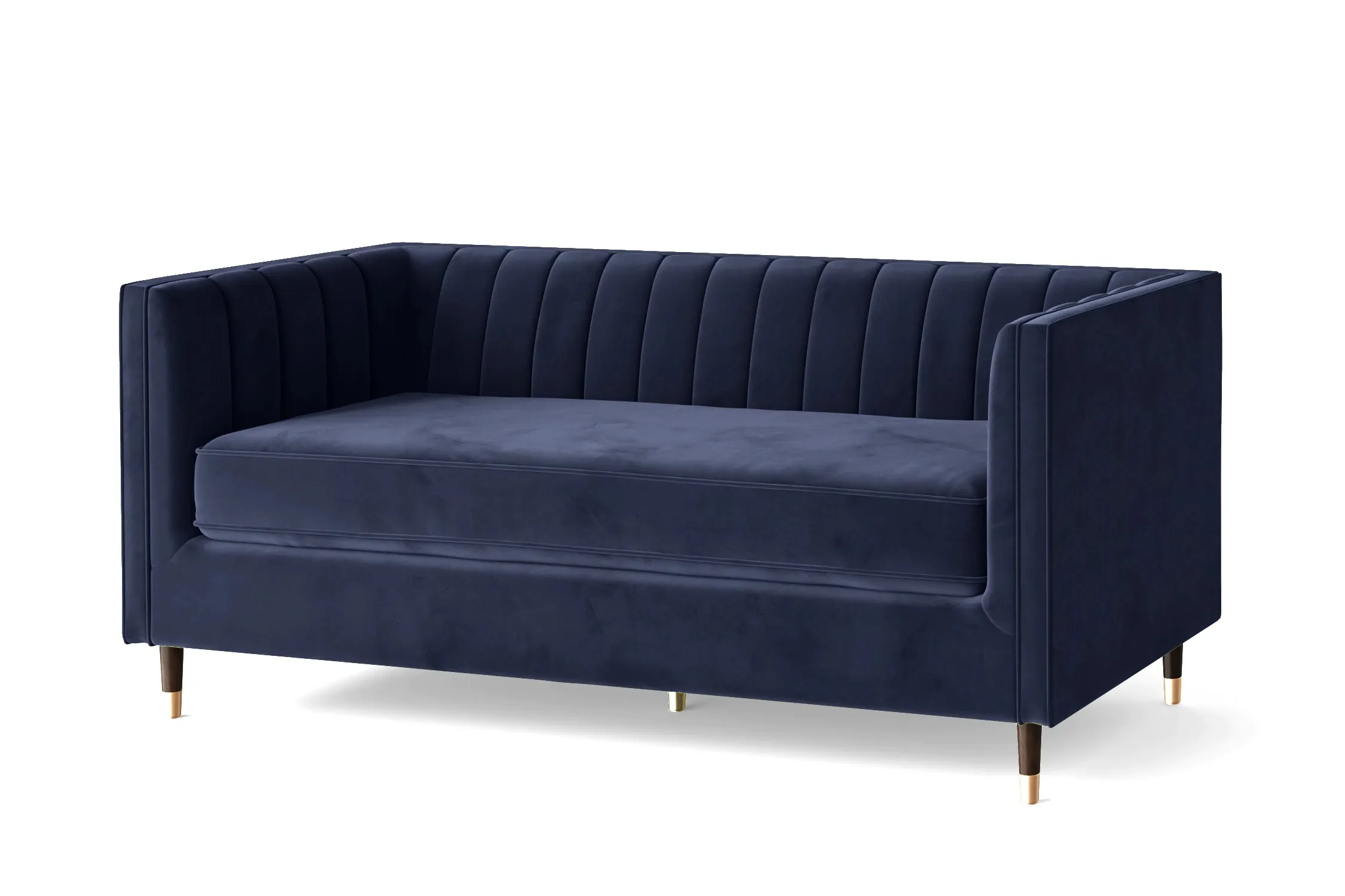 Tivoli 3 Seater Sofa Dark Blue Velvet