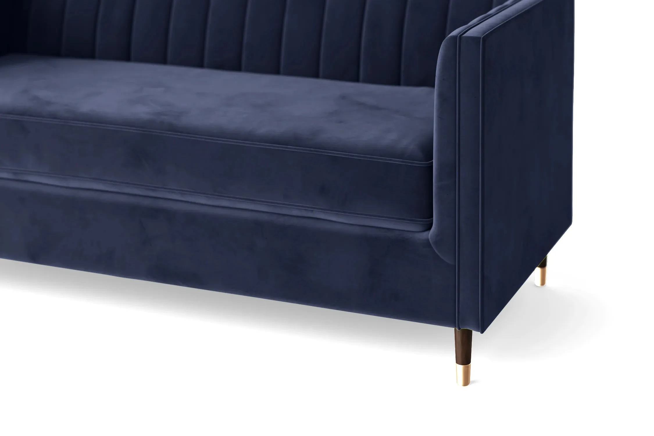 Tivoli 3 Seater Sofa Dark Blue Velvet