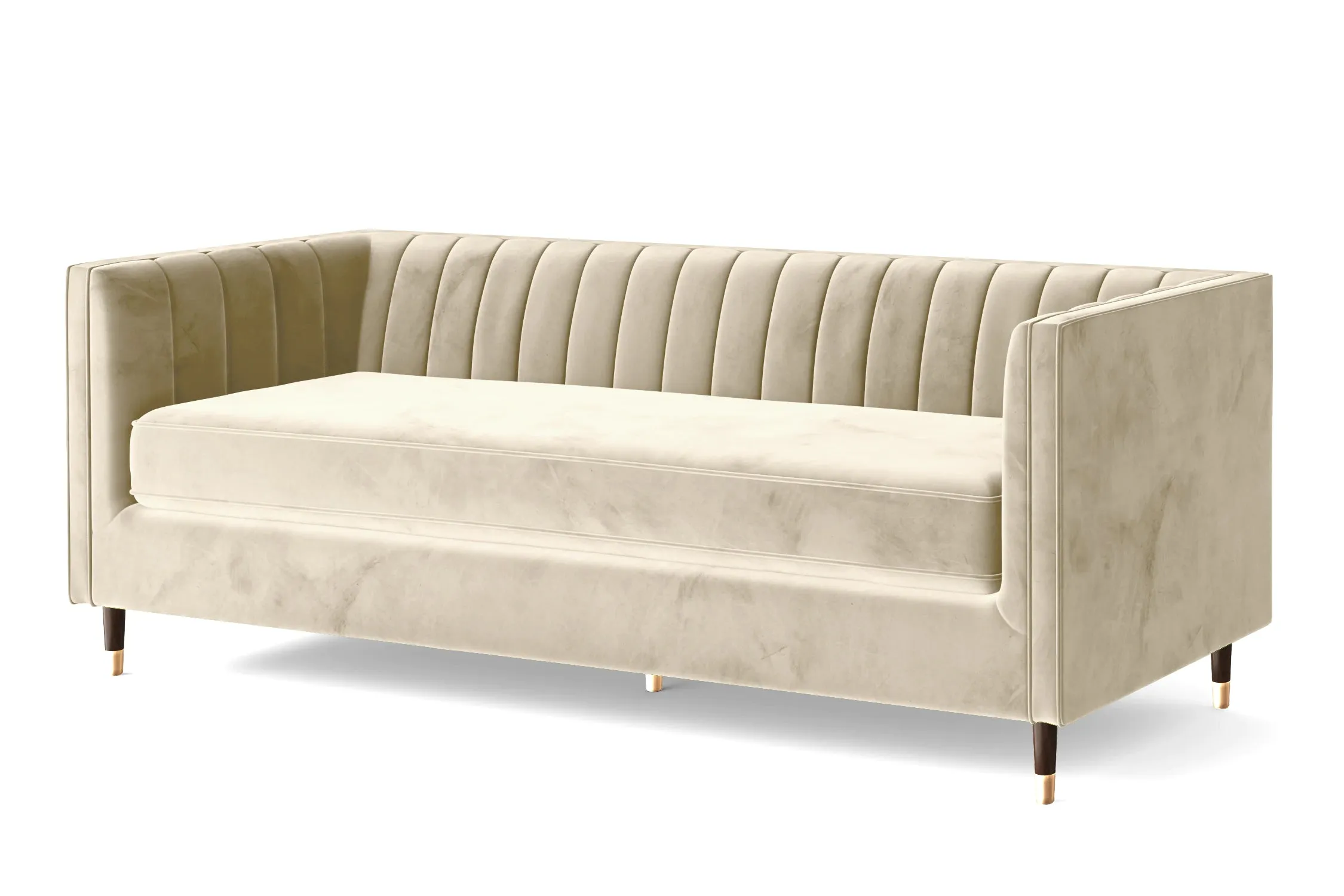 Tivoli 4 Seater Sofa Cream Velvet