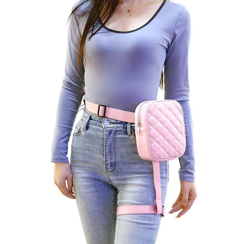 Trendy Stylish Outdoor Travel Solid Colors Waist Leg Belts