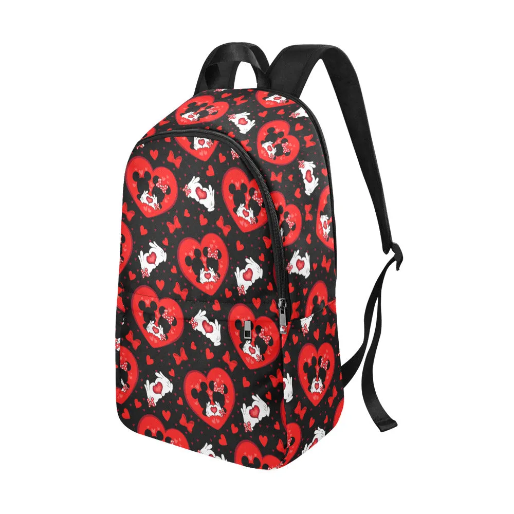 Valentines Day Lovers Fabric Backpack